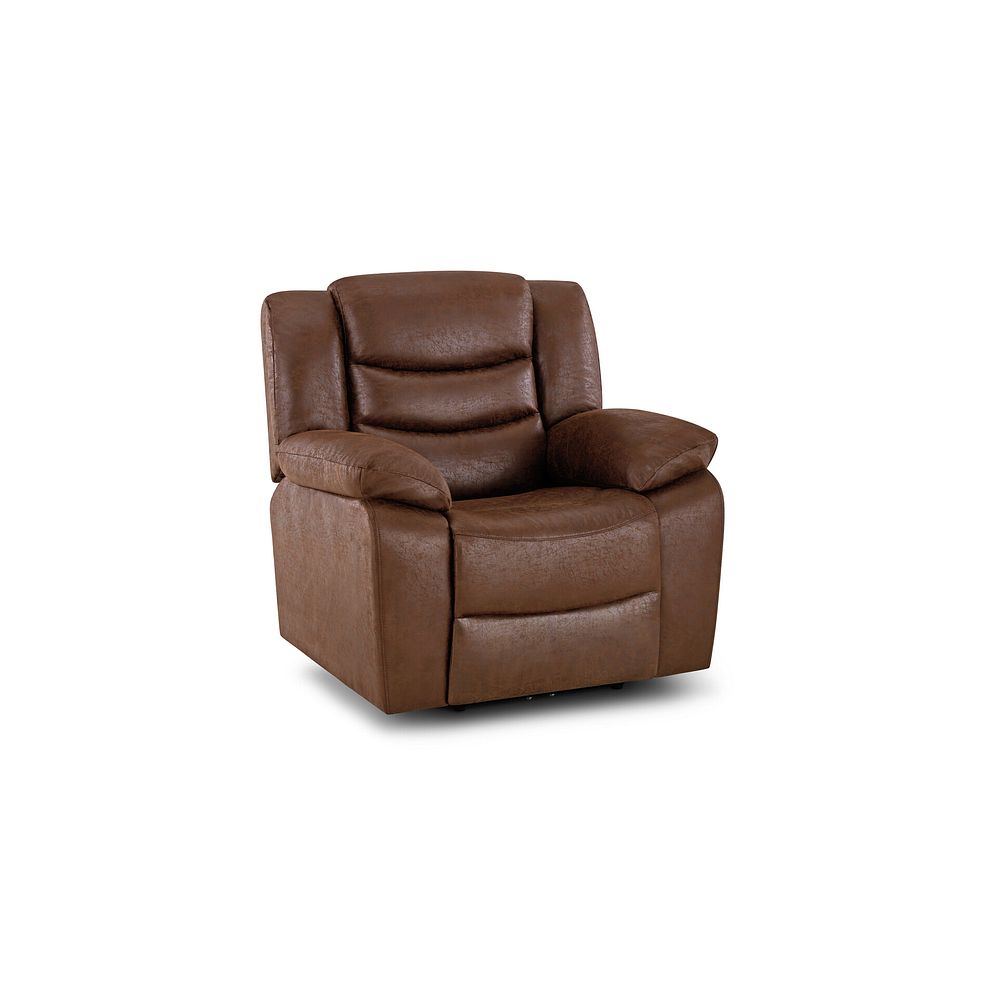 Marlow Armchair in Ranch Dark Brown Fabric 1