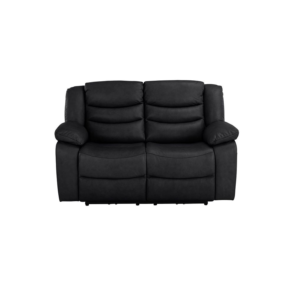 Marlow 2 Seater Electric Recliner Sofa in Black Leather Thumbnail 2