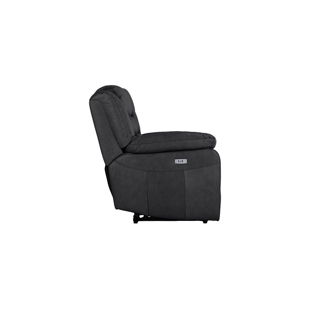 Marlow 2 Seater Electric Recliner Sofa in Black Leather 7