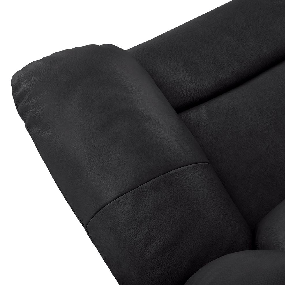 Marlow 2 Seater Electric Recliner Sofa in Black Leather 10