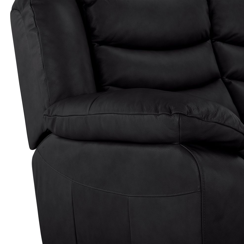 Marlow 2 Seater Sofa in Black Leather 6