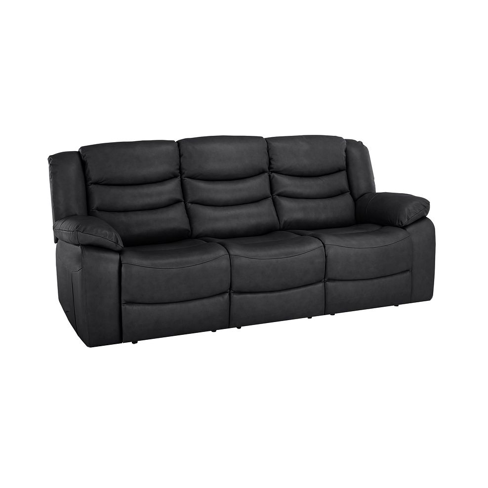 Marlow 3 Seater Sofa in Black Leather