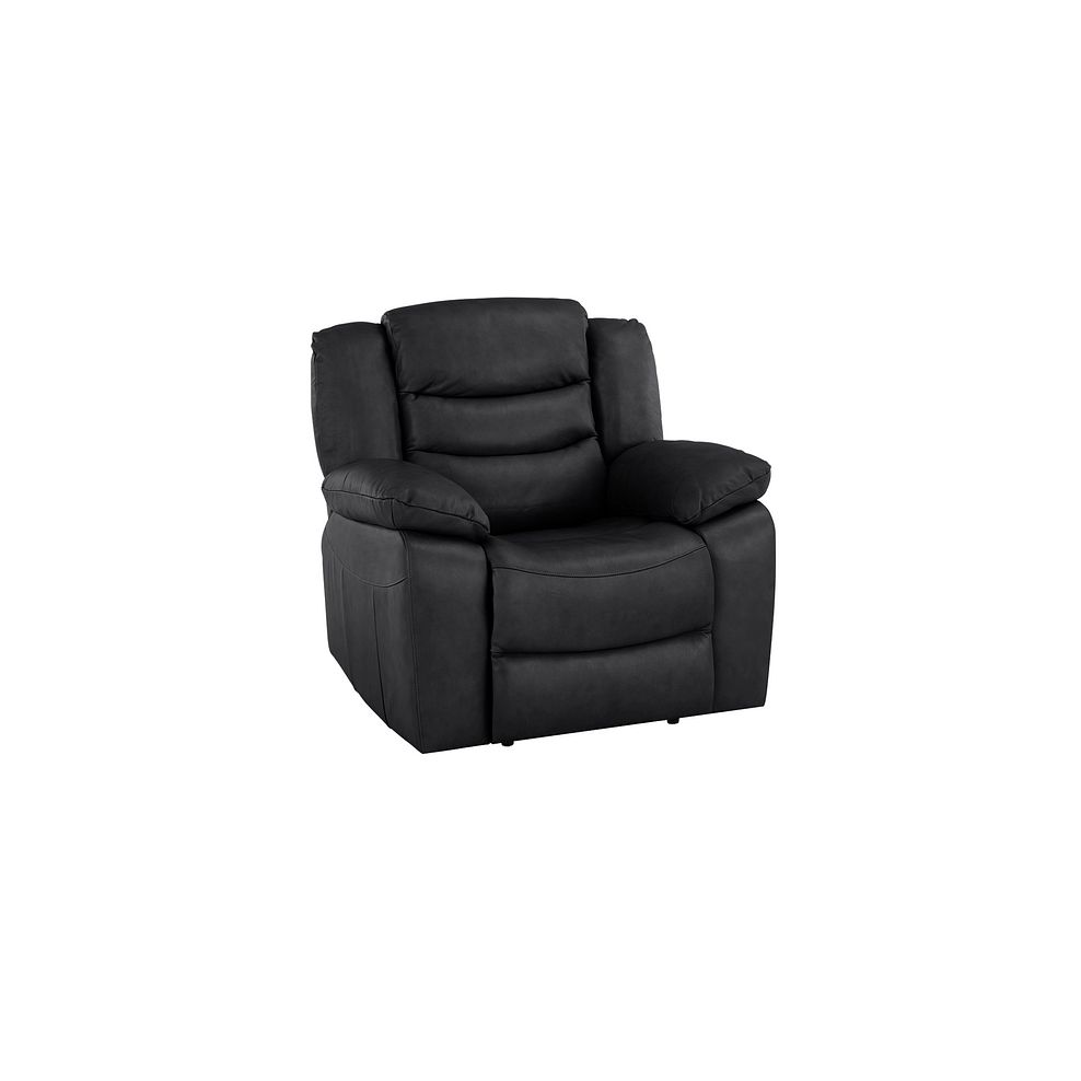 Marlow Armchair in Black Leather Thumbnail 1