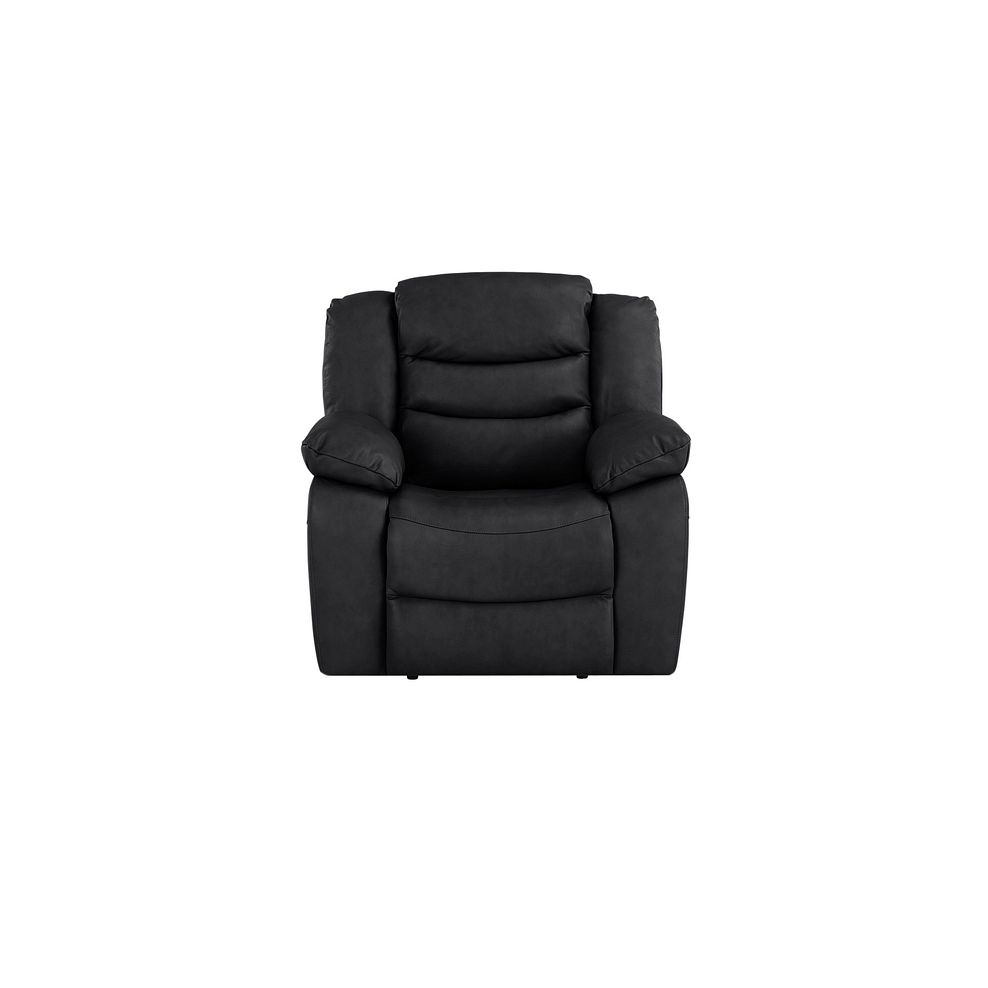 Marlow Armchair in Black Leather 2