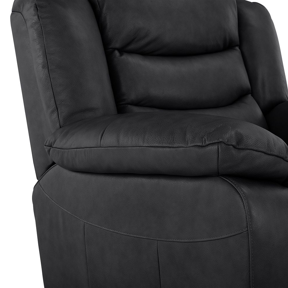 Marlow Armchair in Black Leather 6