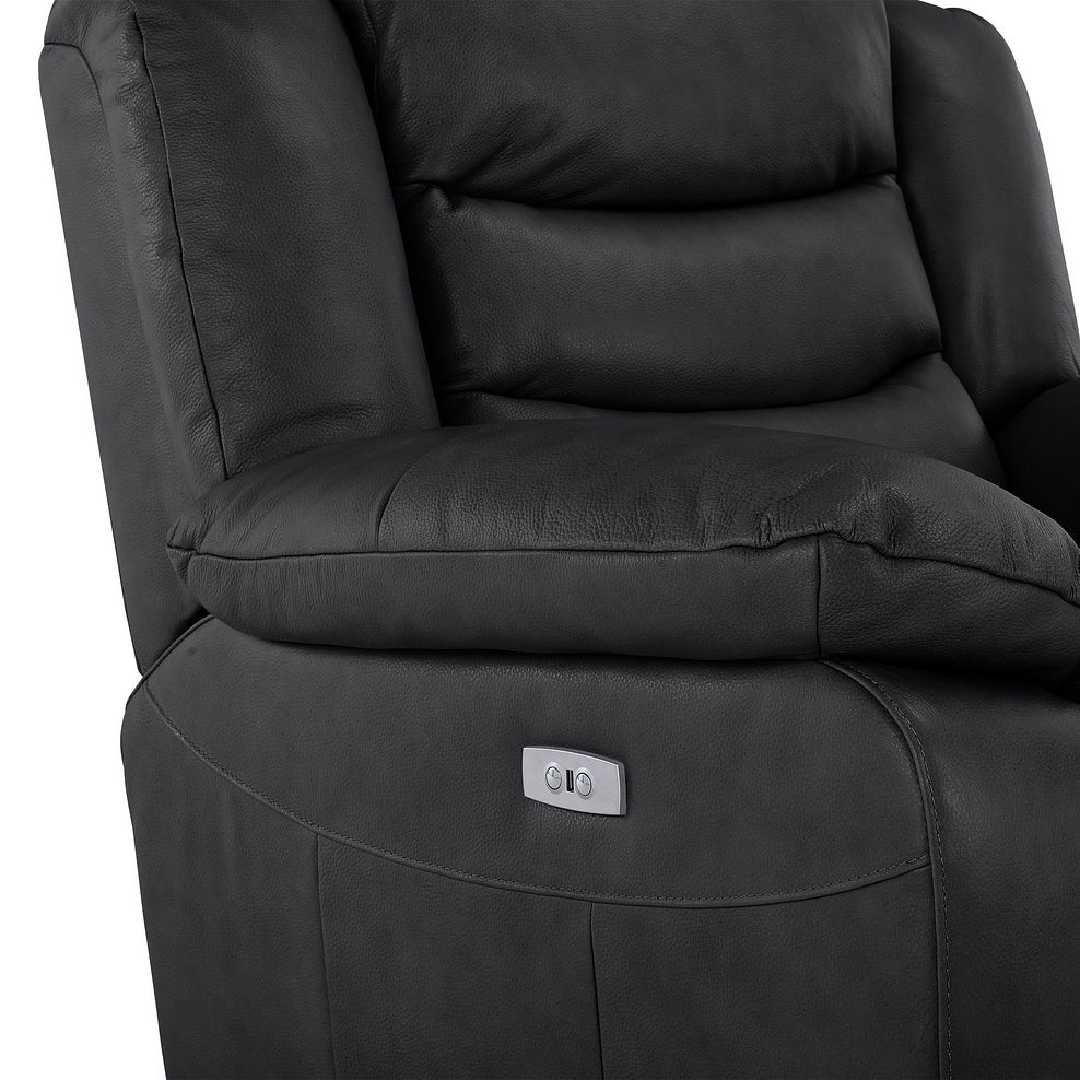 Marlow Electric Recliner Armchair in Black Leather 10