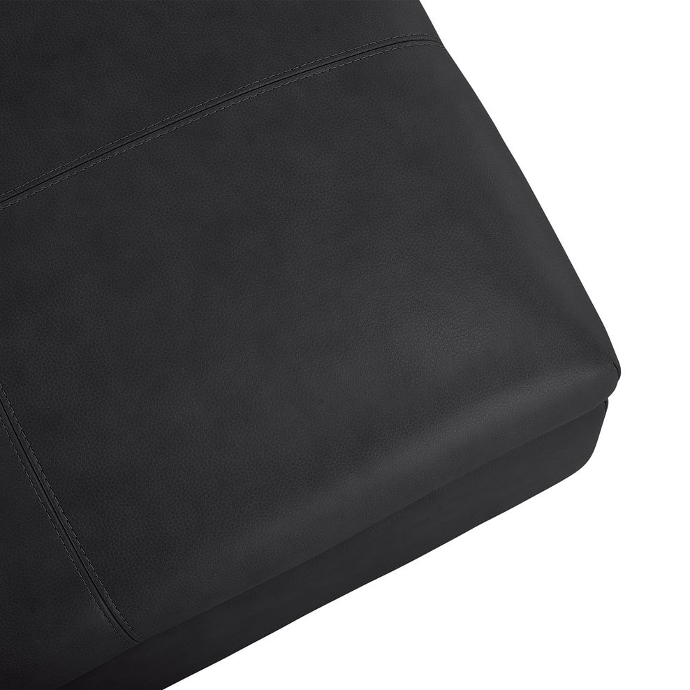 Marlow Storage Footstool in Black Leather 7