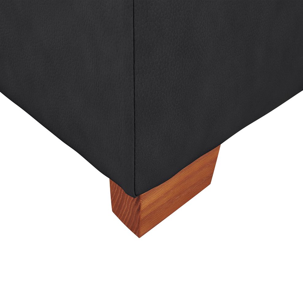 Marlow Storage Footstool in Black Leather 5