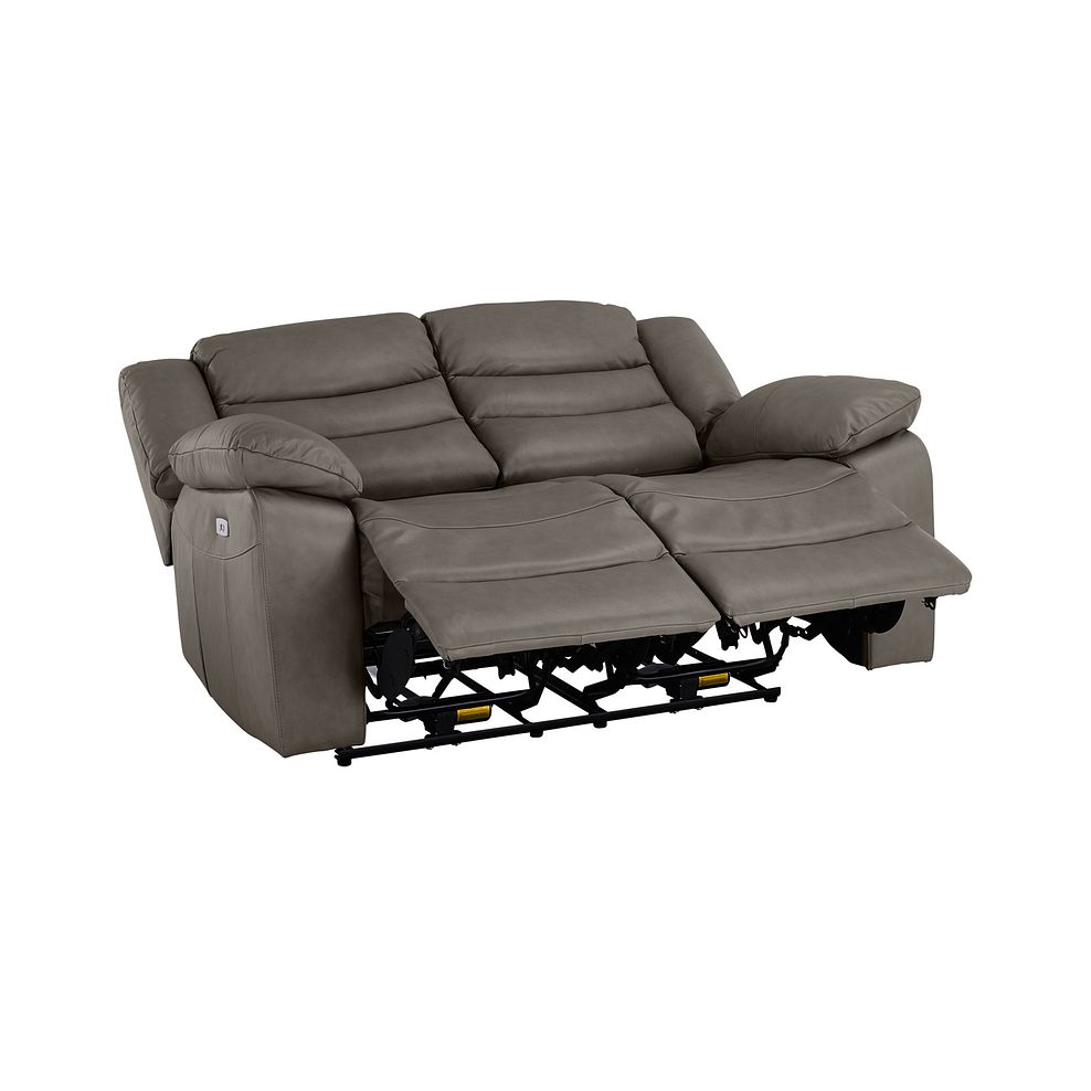 Marlow 2 Seater Electric Recliner Sofa in Dark Grey Leather Thumbnail 5