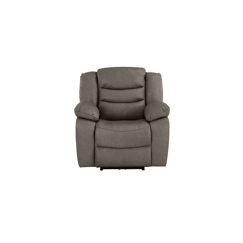 Marlow Electric Recliner Armchair in Dark Grey Leather 2