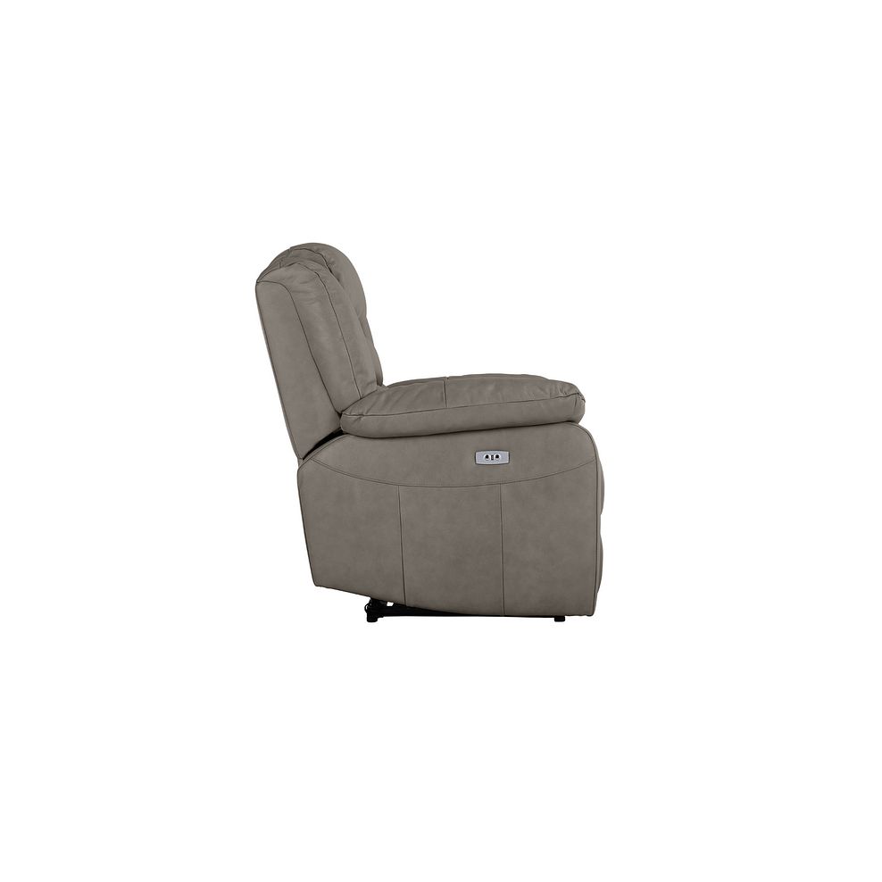 Marlow Electric Recliner Armchair in Dark Grey Leather 6