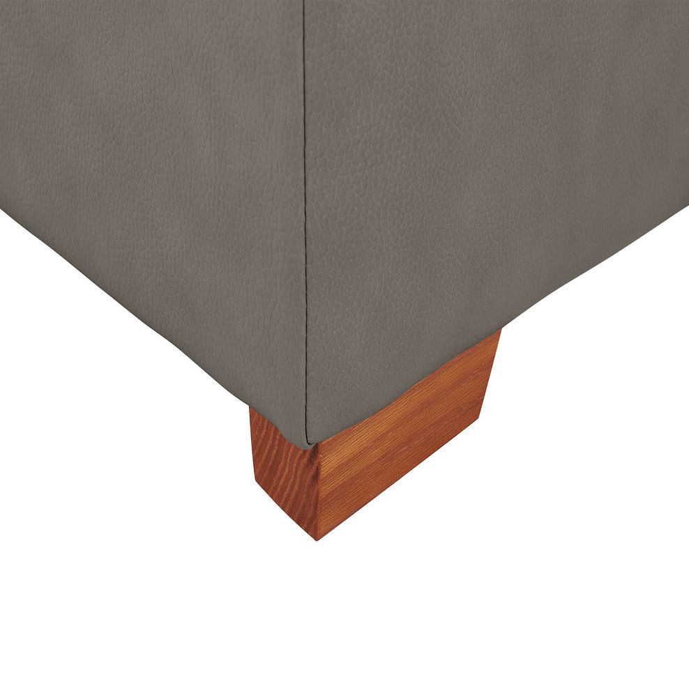 Marlow Storage Footstool in Dark Grey Leather 5
