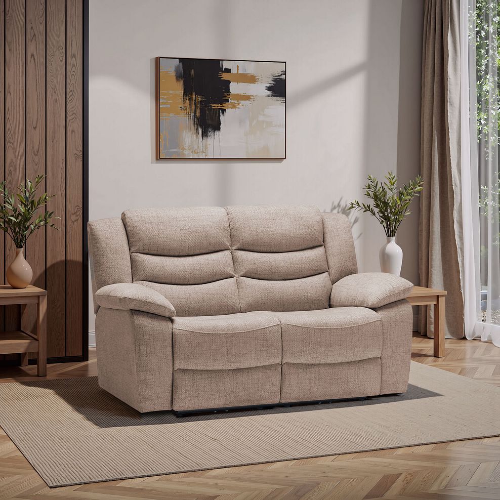 Marlow 2 Seater Sofa in Dorset Beige Fabric 1