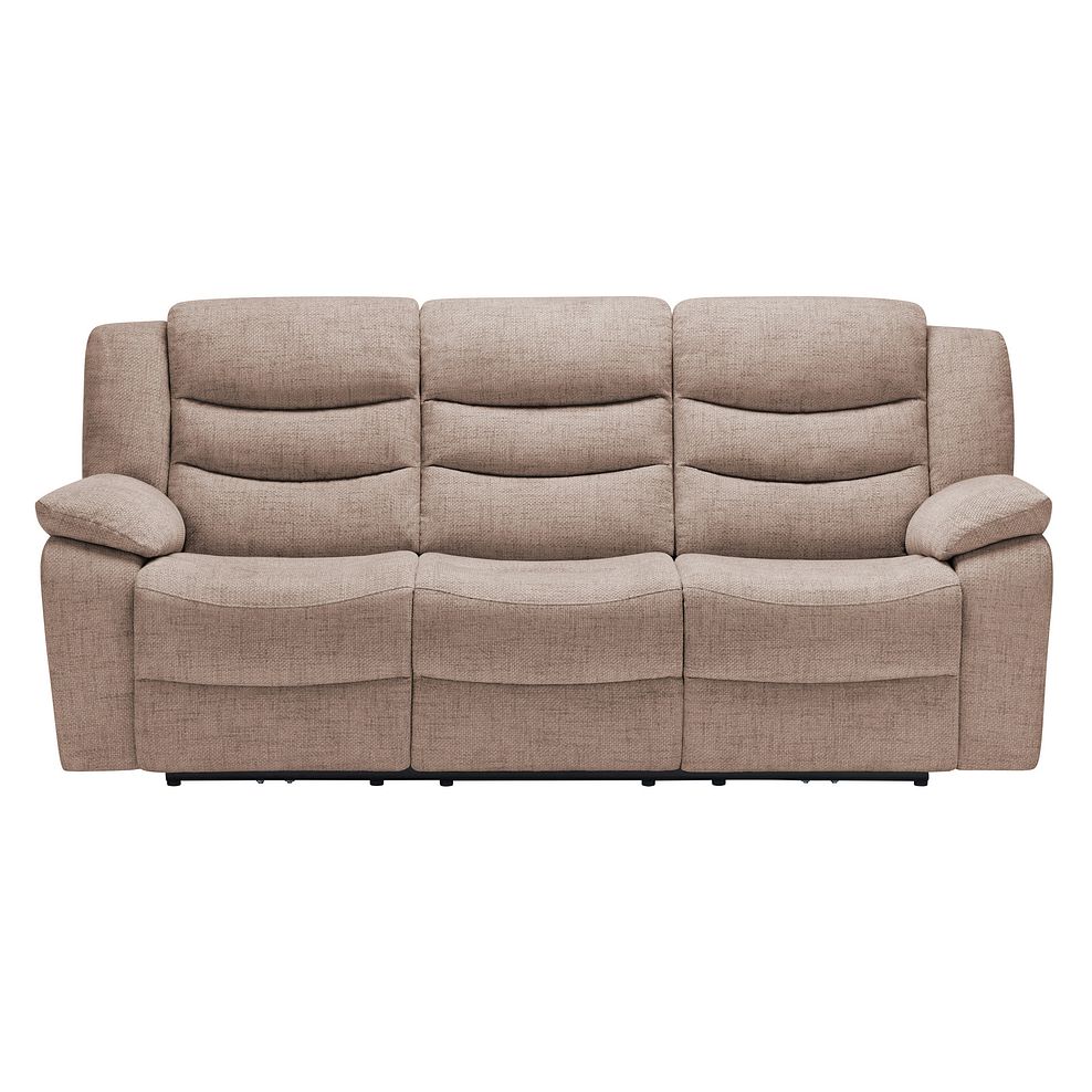Marlow 3 Seater Electric Recliner Sofa in Dorset Beige Fabric 2