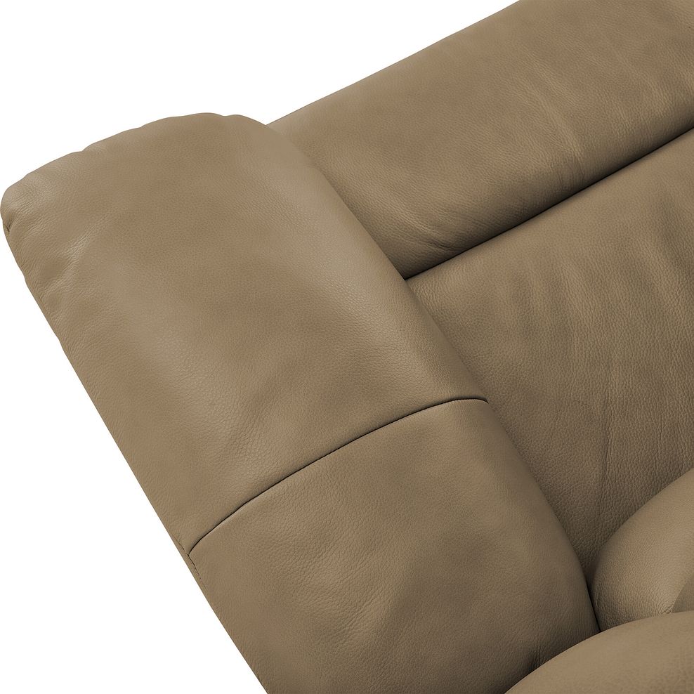 Marlow Electric Recliner Armchair in Beige Leather 9