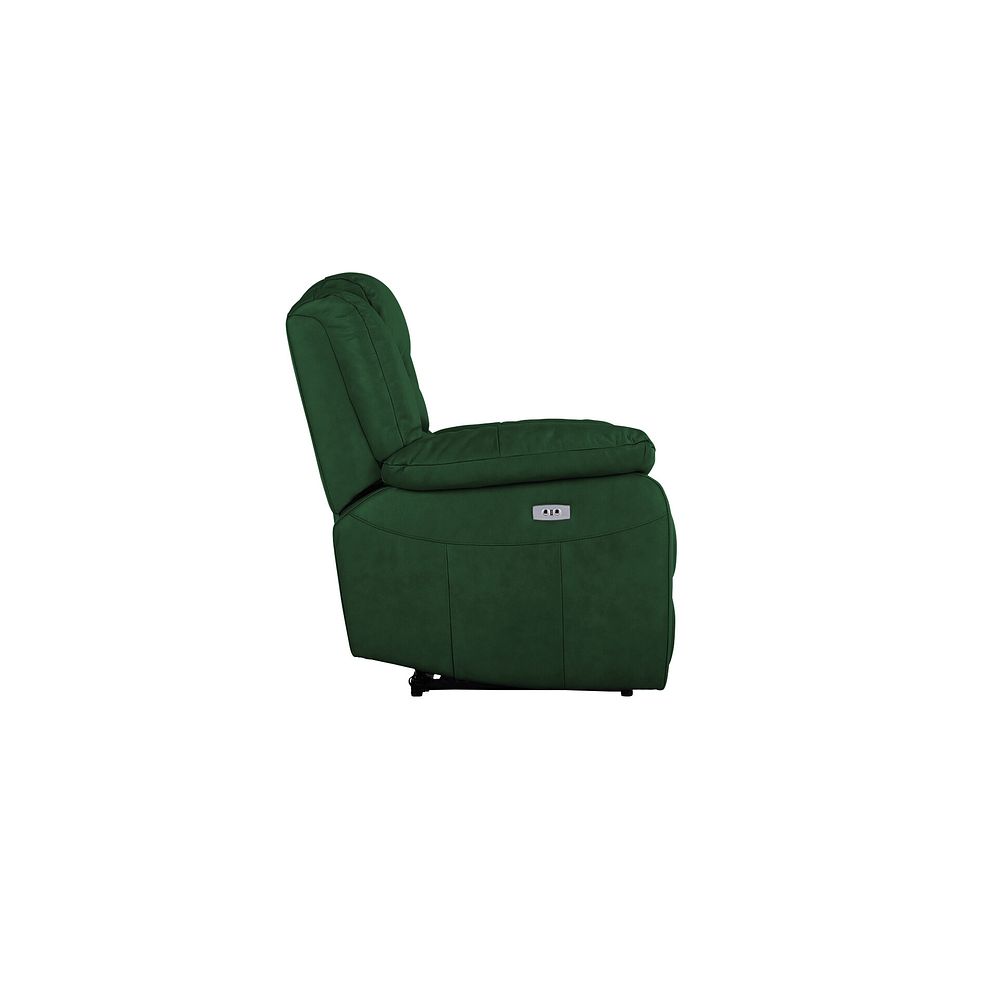 Marlow Electric Recliner Armchair in Green Leather 6