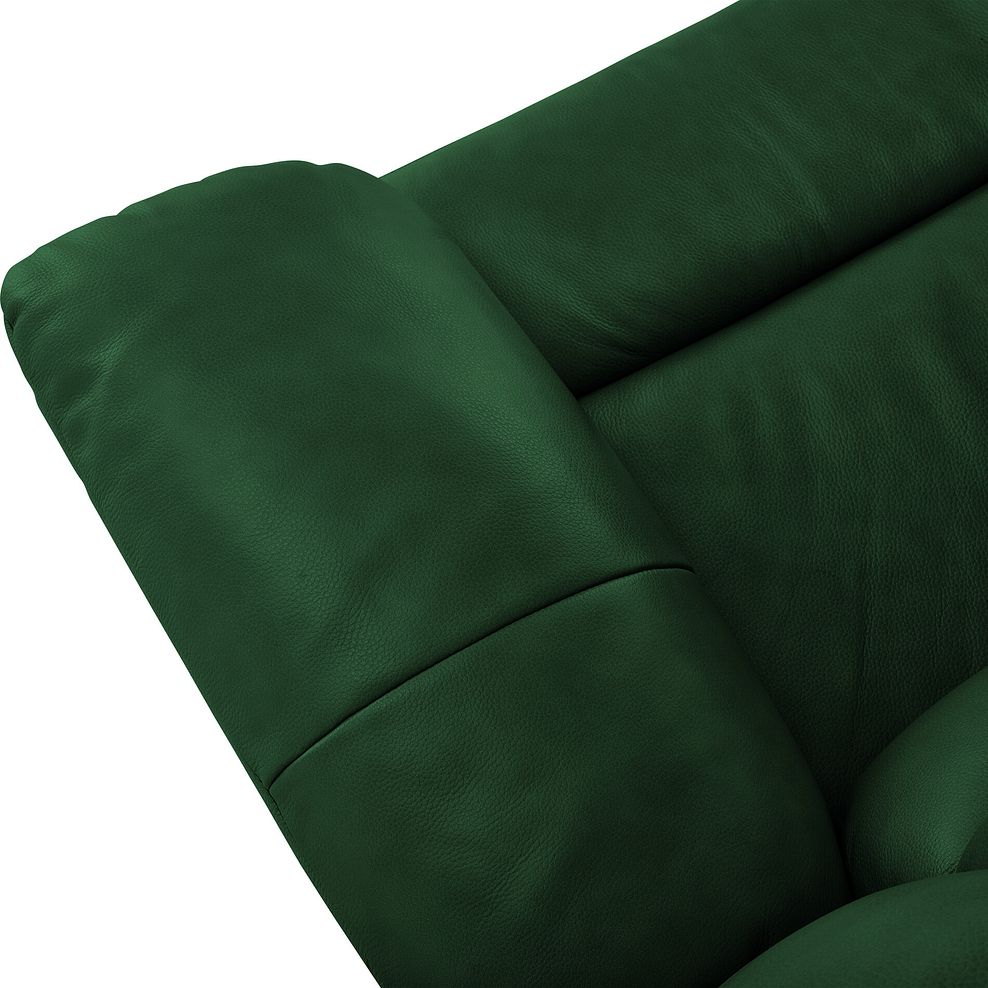 Marlow Electric Recliner Armchair in Green Leather 9