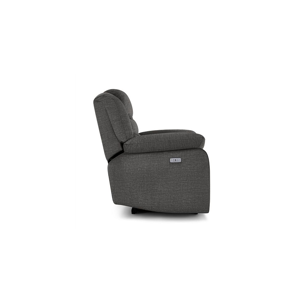 Marlow Electric Recliner Armchair in Plush Charcoal Fabric 6