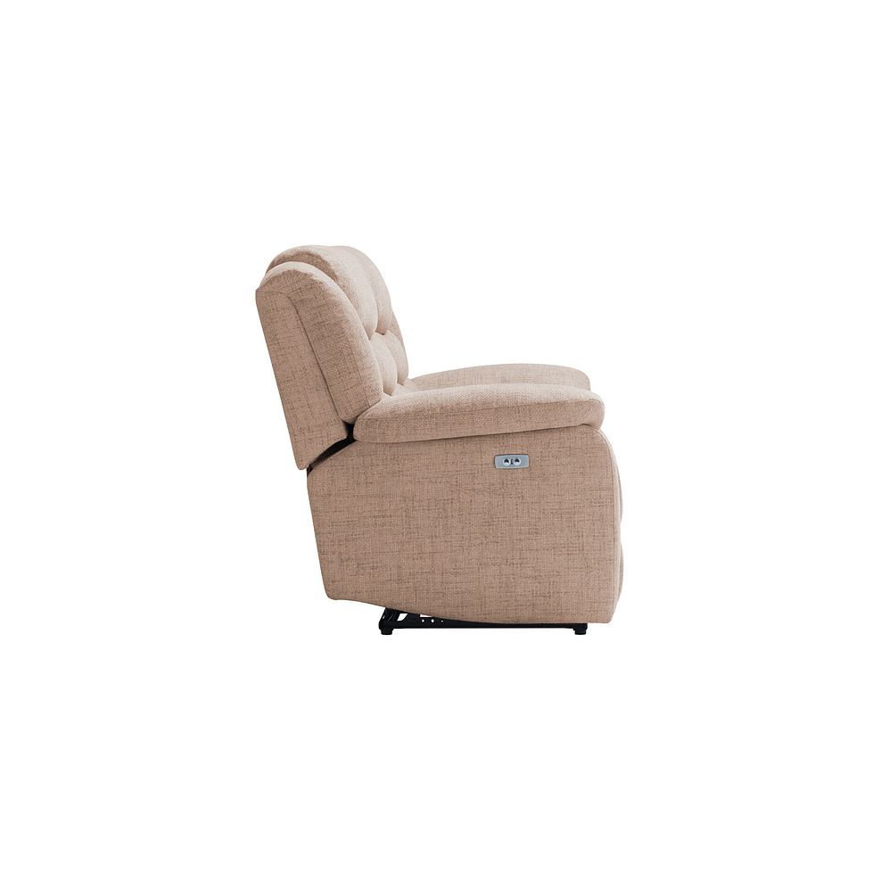 Marlow 2 Seater Electric Recliner Sofa in Jetta Beige Fabric 7