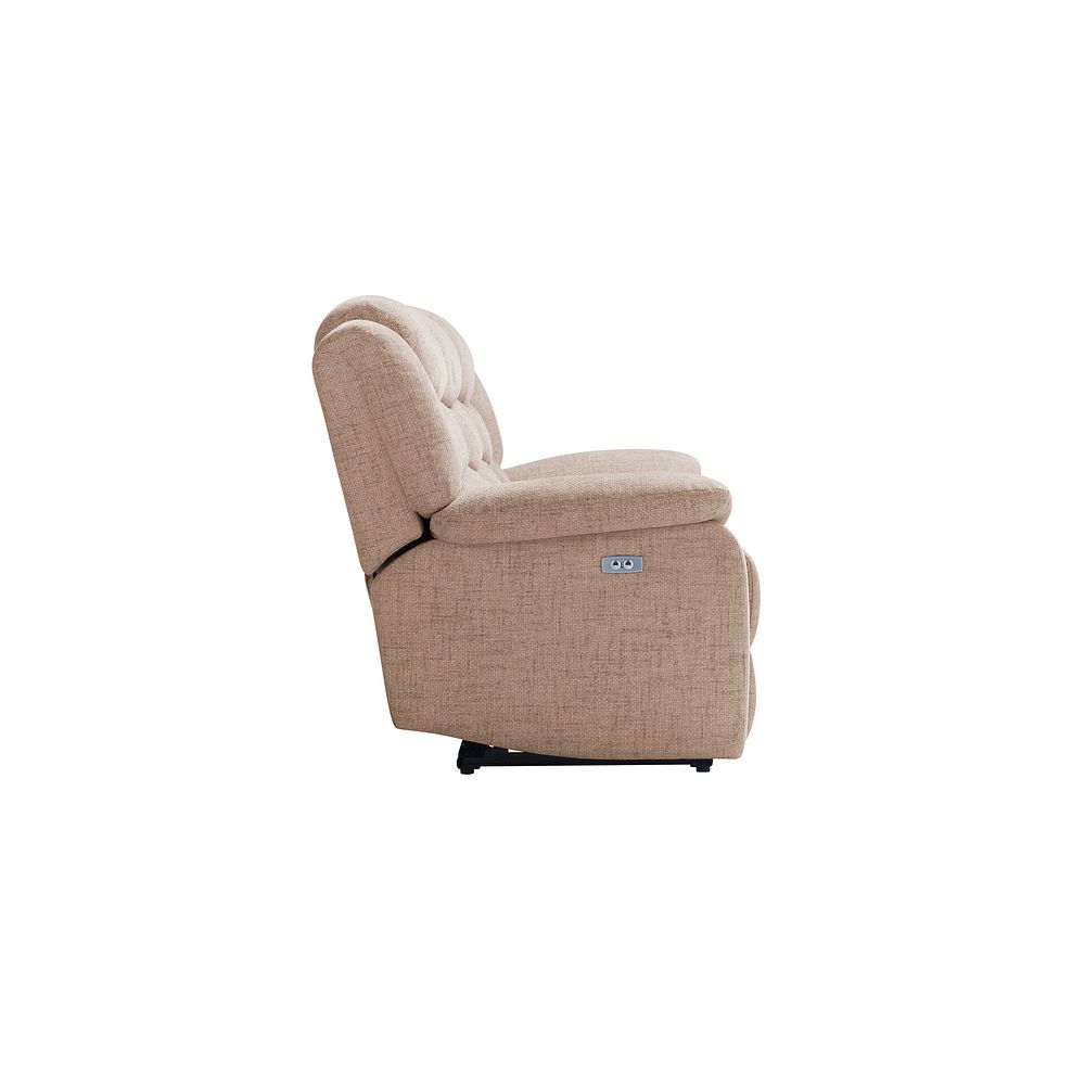 Marlow 3 Seater Electric Recliner Sofa in Jetta Beige Fabric 8