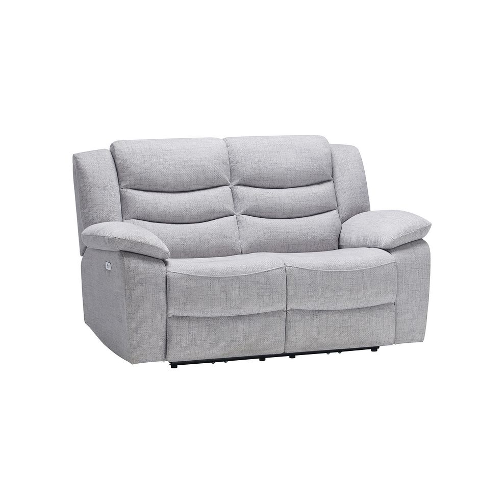 Marlow 2 Seater Electric Recliner Sofa in Keswick Dove Fabric 2