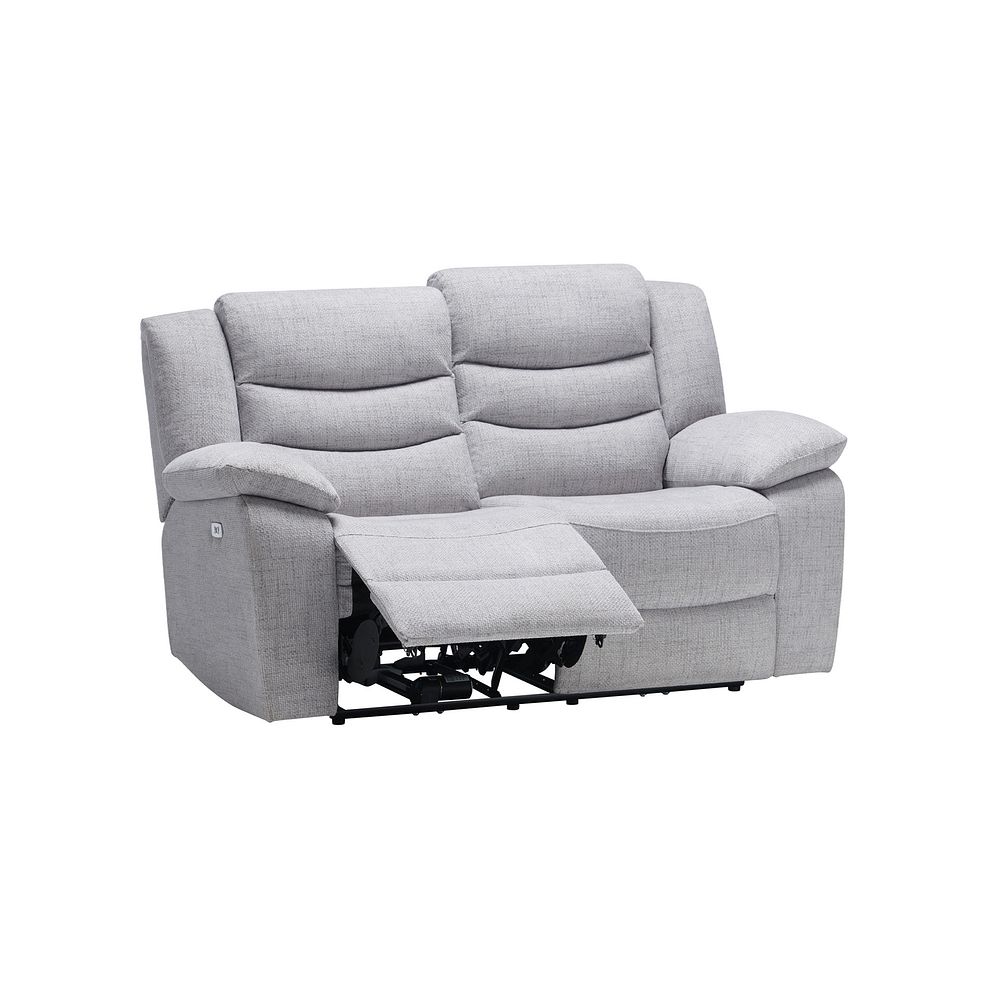 Marlow 2 Seater Electric Recliner Sofa in Keswick Dove Fabric 5