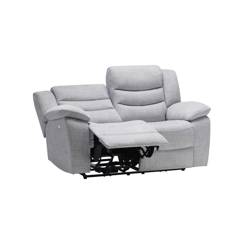 Marlow 2 Seater Electric Recliner Sofa in Keswick Dove Fabric 6