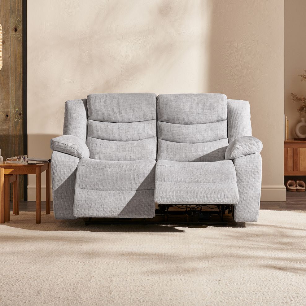 Marlow 2 Seater Electric Recliner Sofa in Keswick Dove Fabric 3