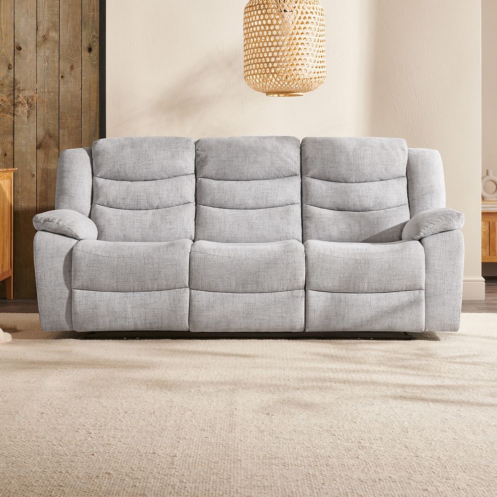 Marlow 3 Seater Electric Recliner Sofa in Keswick Dove Fabric 4