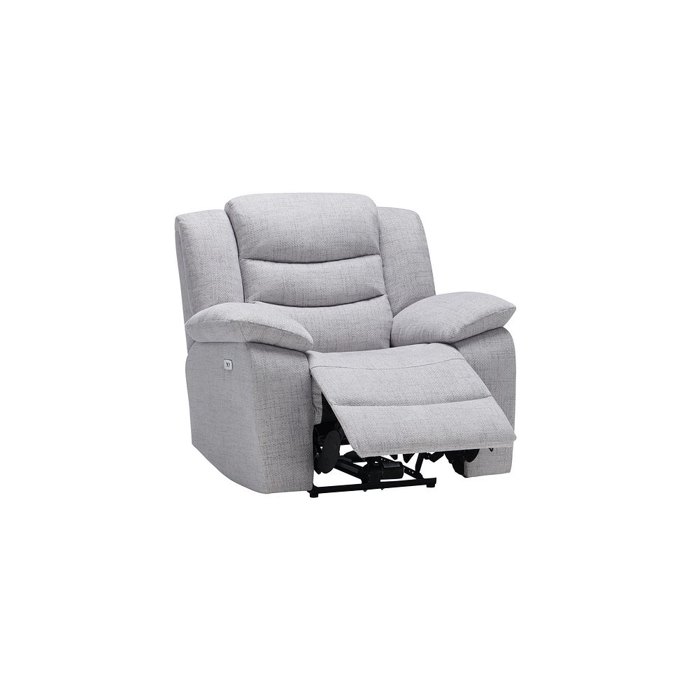 Marlow Electric Recliner Armchair in Keswick Dove Fabric 5