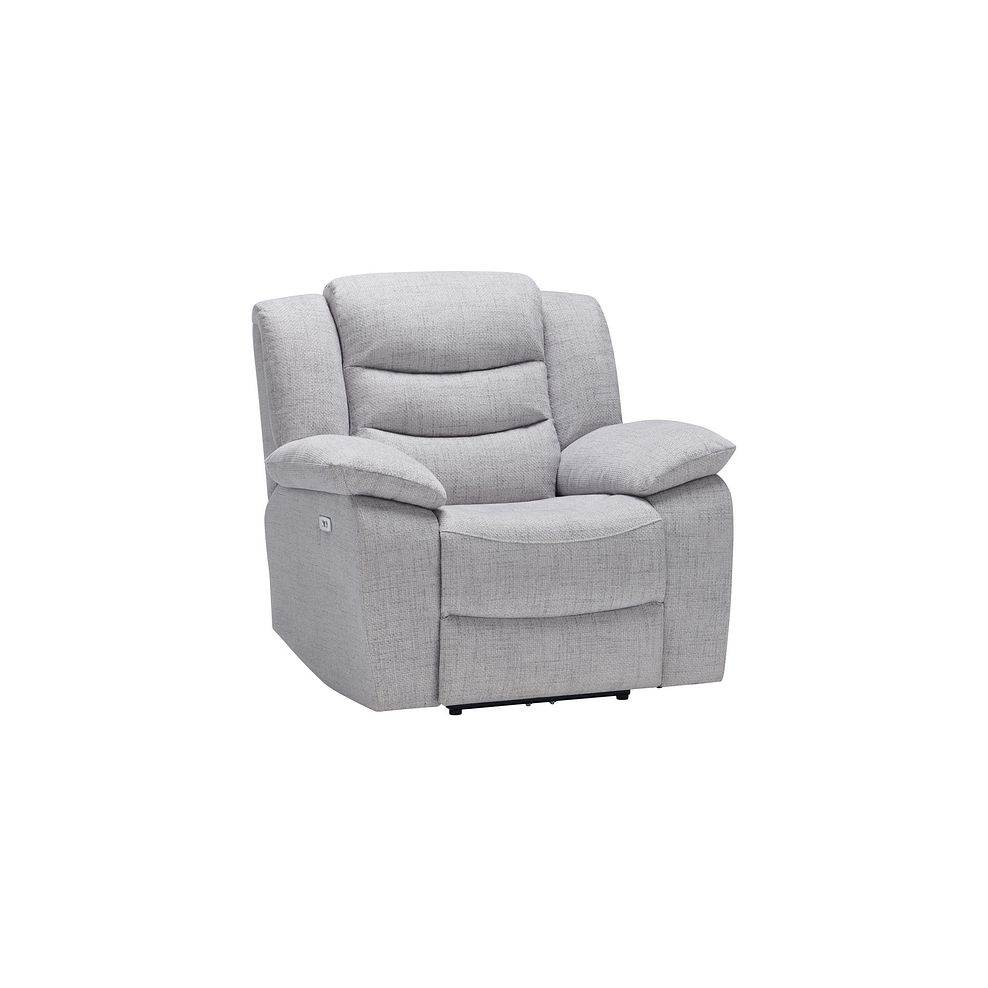 Marlow Electric Recliner Armchair in Keswick Dove Fabric 3