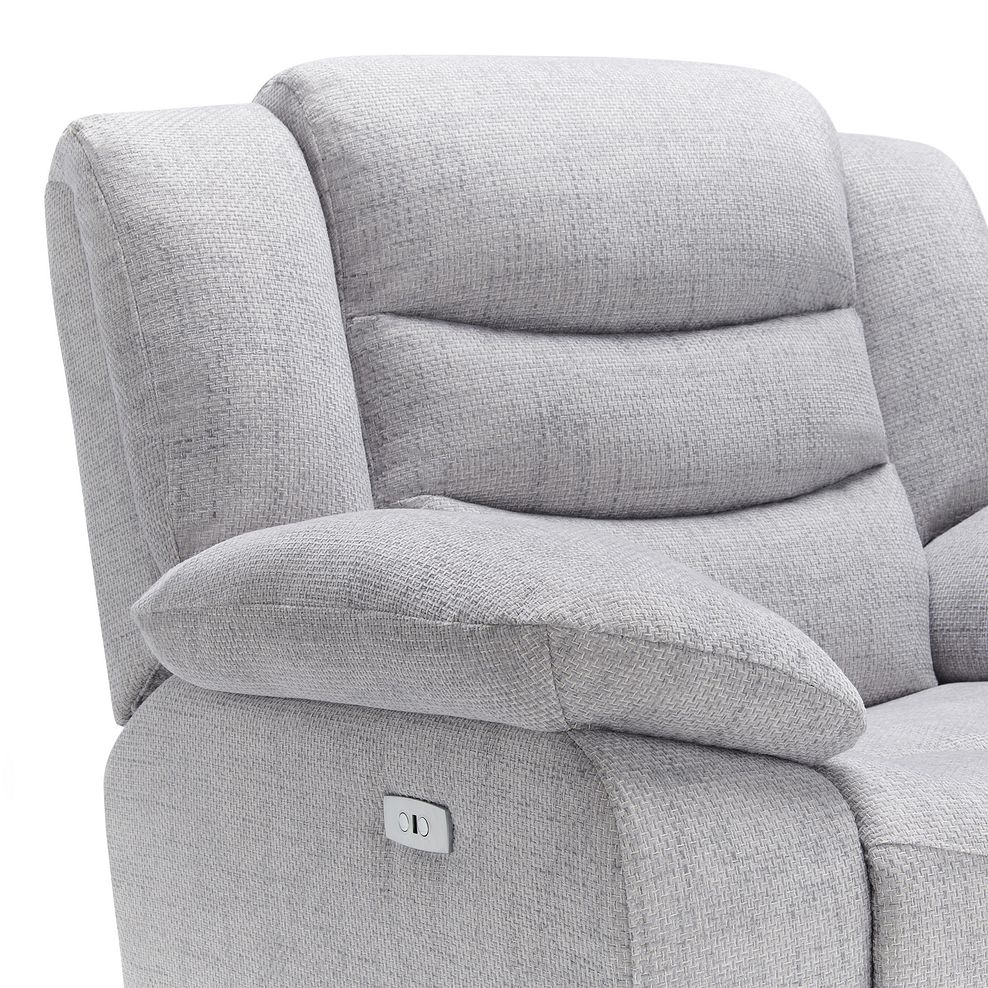 Marlow Electric Recliner Armchair in Keswick Dove Fabric 12