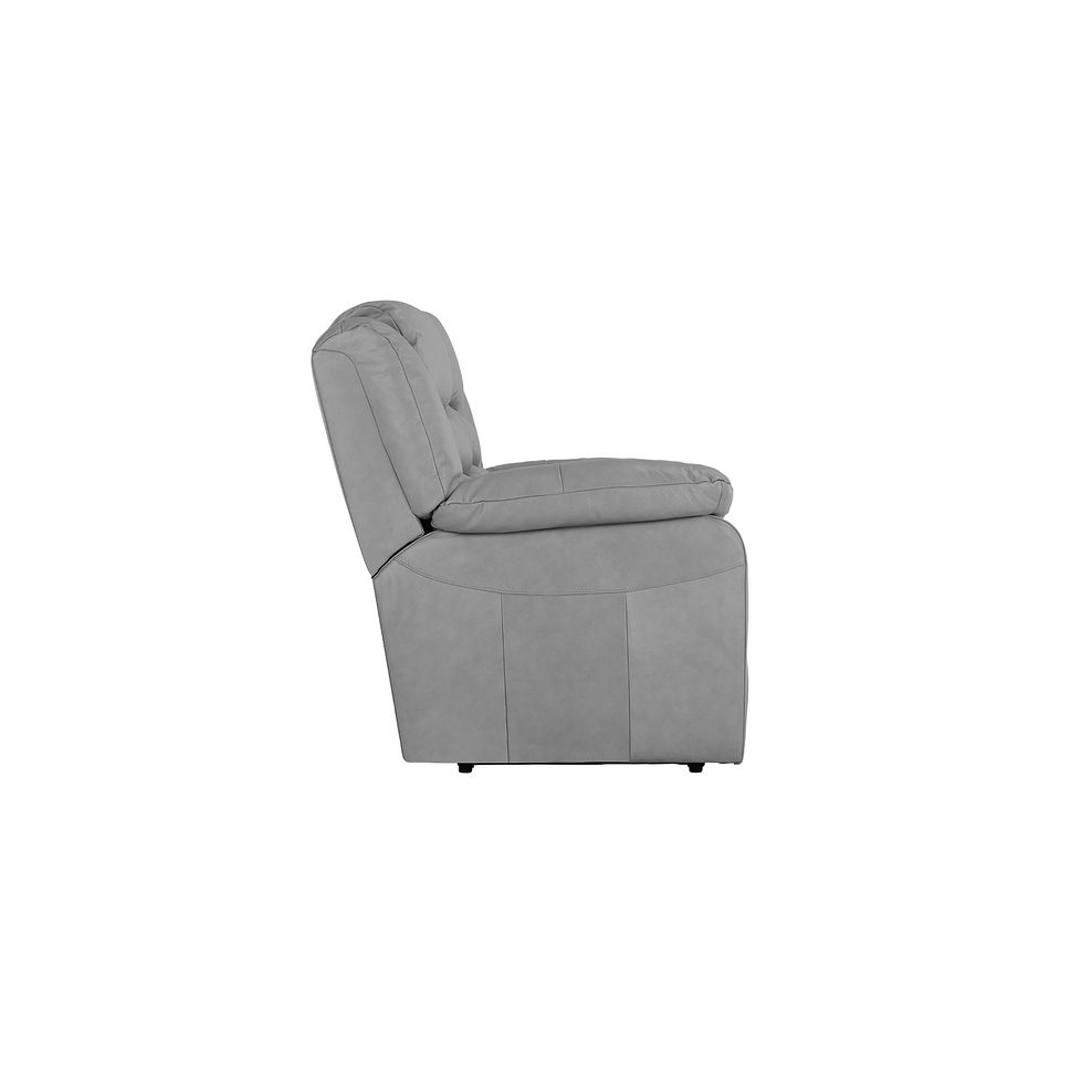 Marlow Armchair in Light Grey Leather 6