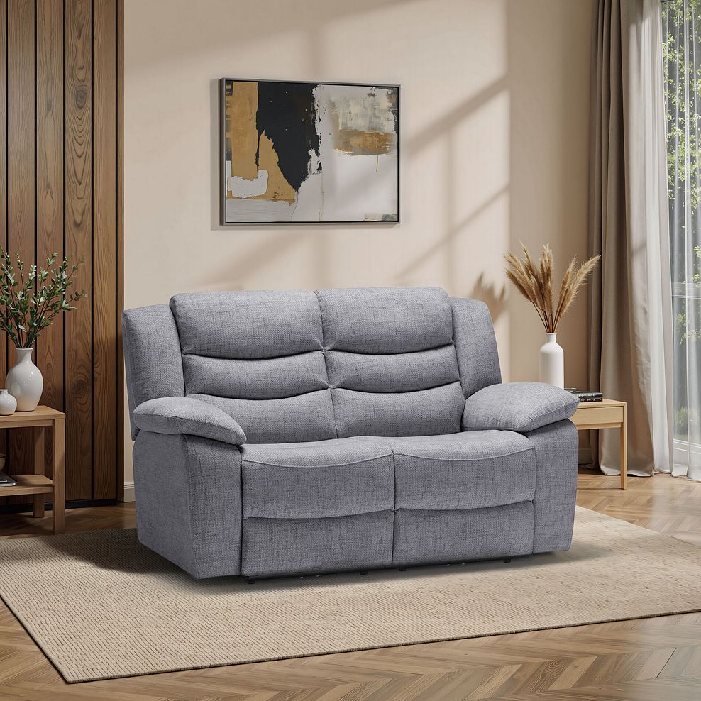 Marlow 2 Seater Sofa in Santos Steel Fabric 1