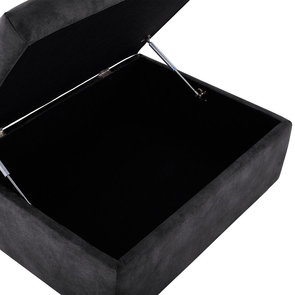 Marlow Storage Footstool in Miller Grey Fabric 6