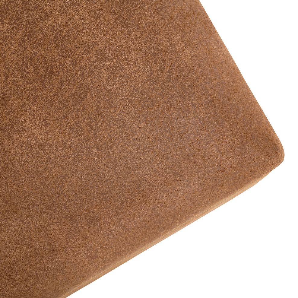 Marlow Storage Footstool in Ranch Brown Fabric 4