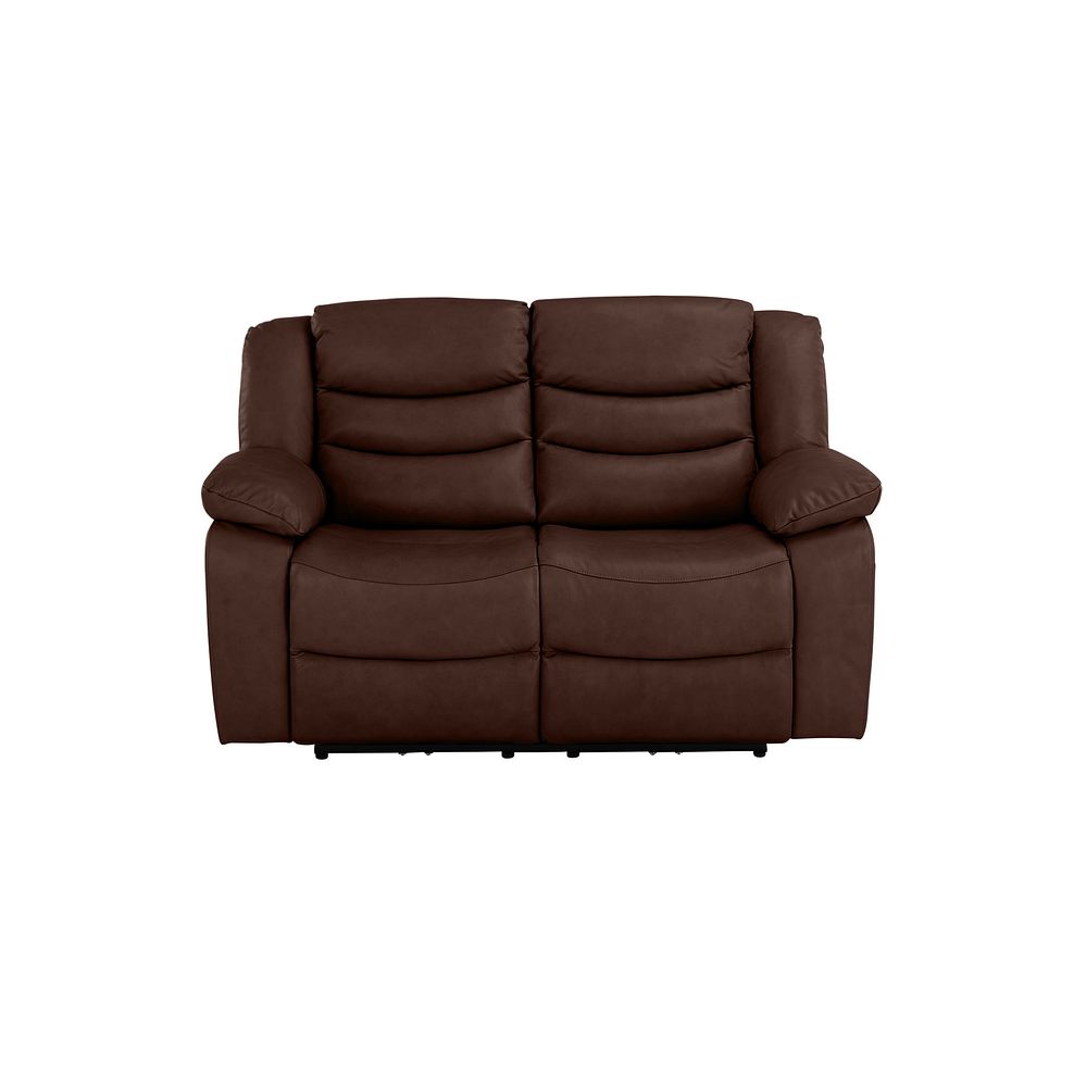 Marlow 2 Seater Electric Recliner Sofa in Tan Leather Thumbnail 2