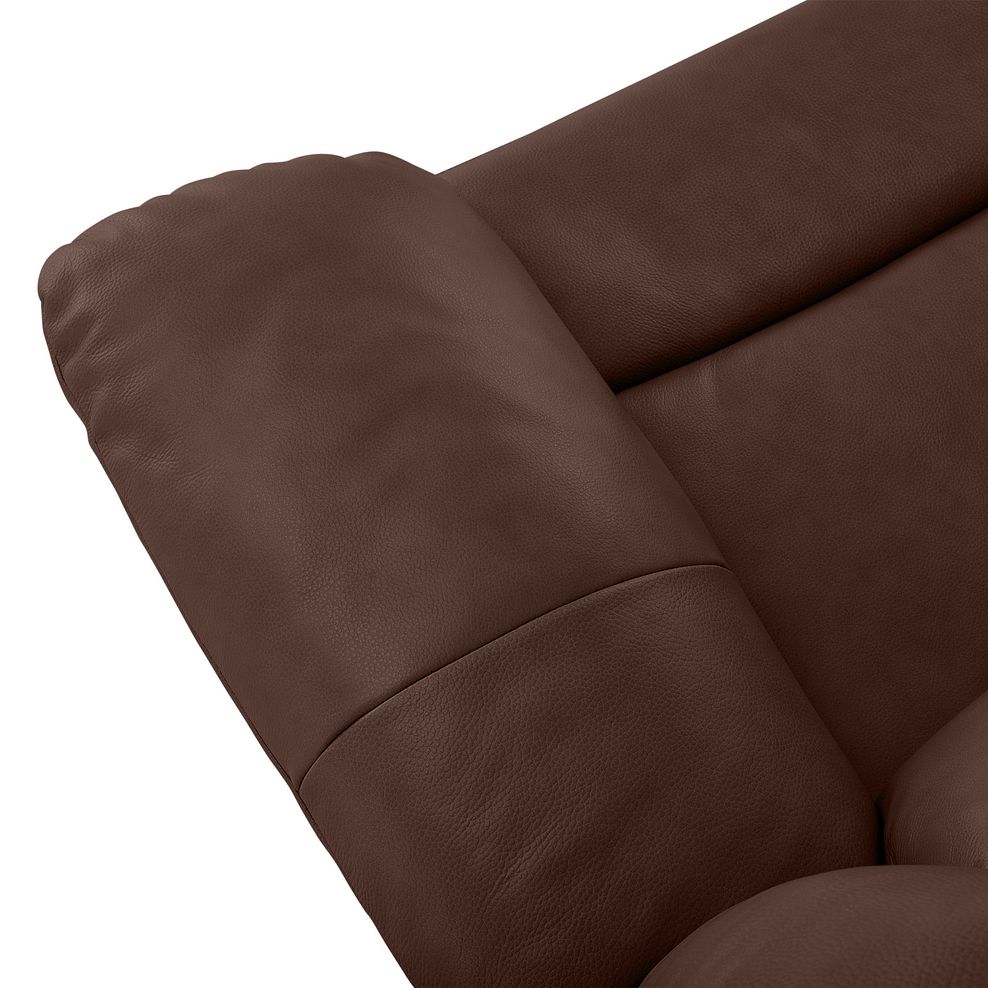 Marlow 2 Seater Electric Recliner Sofa in Tan Leather 11