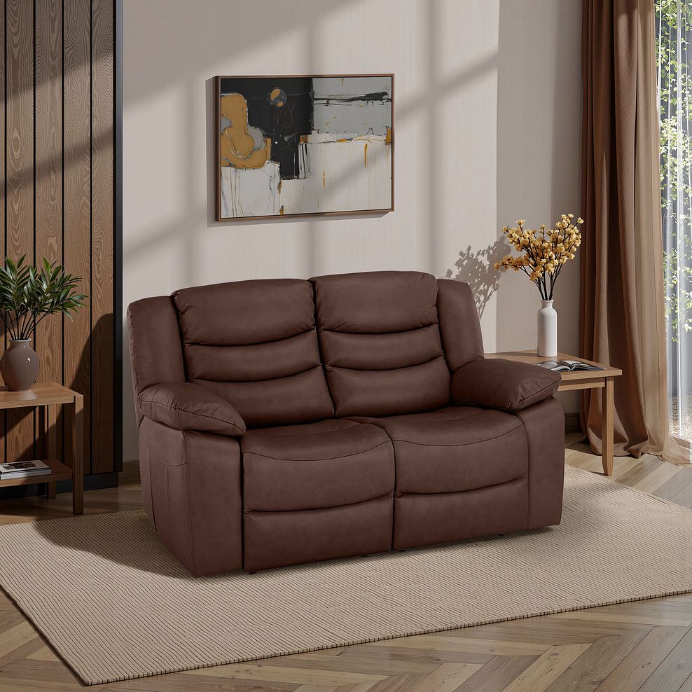 Marlow 2 Seater Sofa in Tan Leather 1