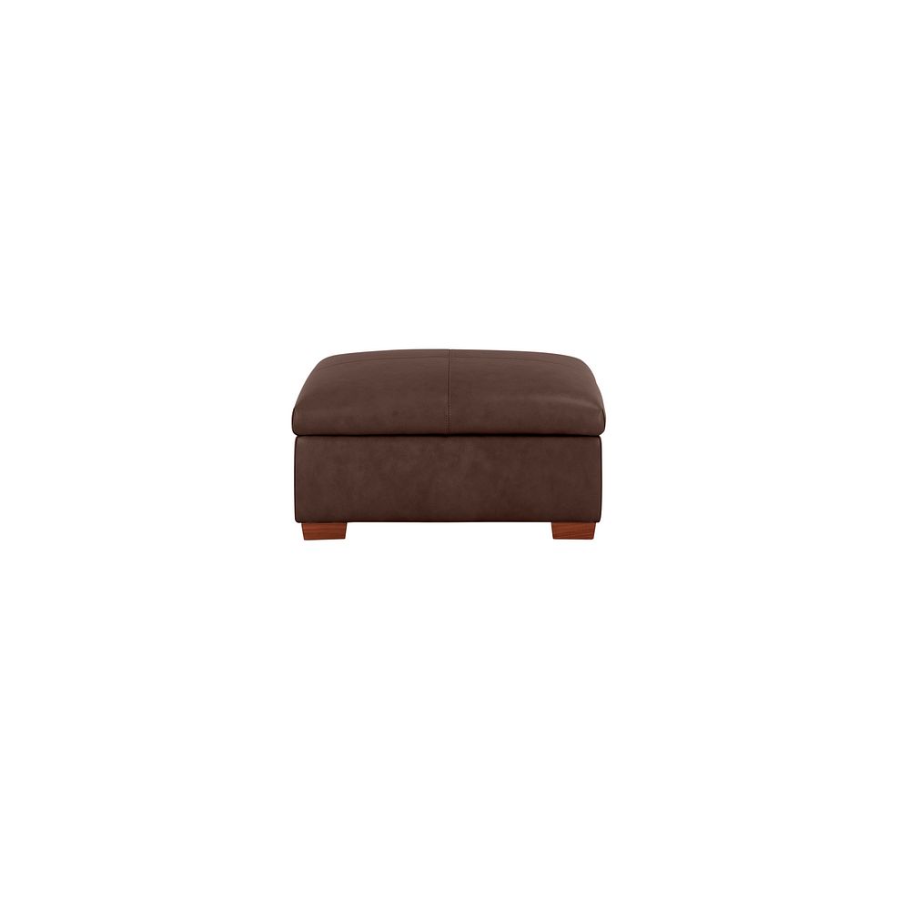 Marlow Storage Footstool in Tan Leather Thumbnail 2