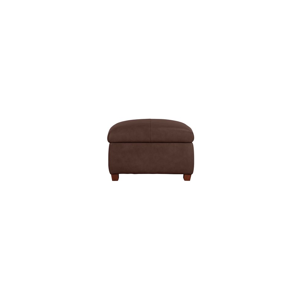 Marlow Storage Footstool in Tan Leather 4