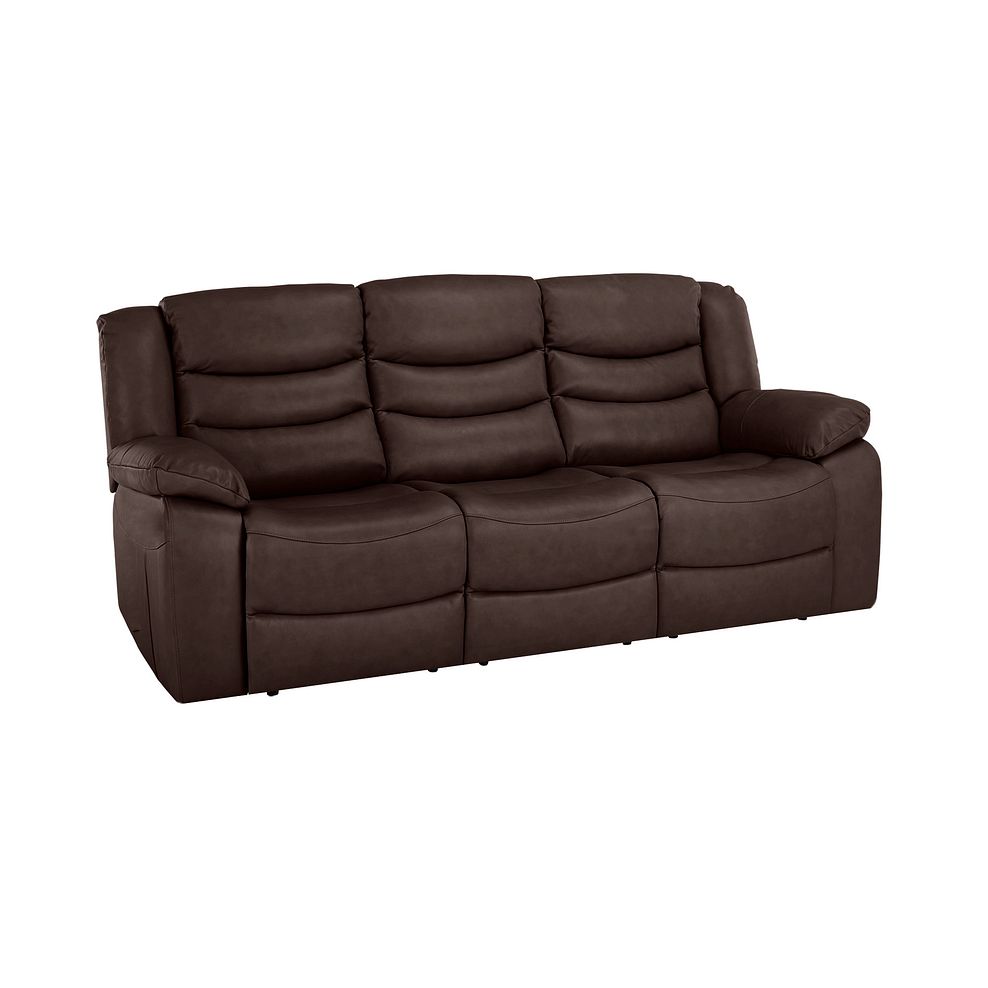 Marlow 3 Seater Sofa in Two Tone Brown Leather 1