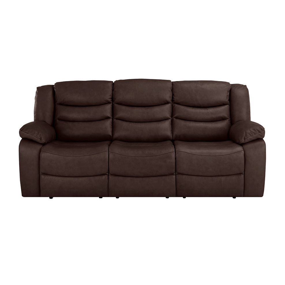 Marlow 3 Seater Sofa in Two Tone Brown Leather Thumbnail 2