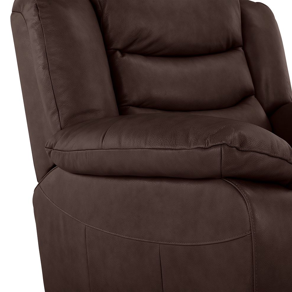 Marlow Armchair in Two Tone Brown Leather 6