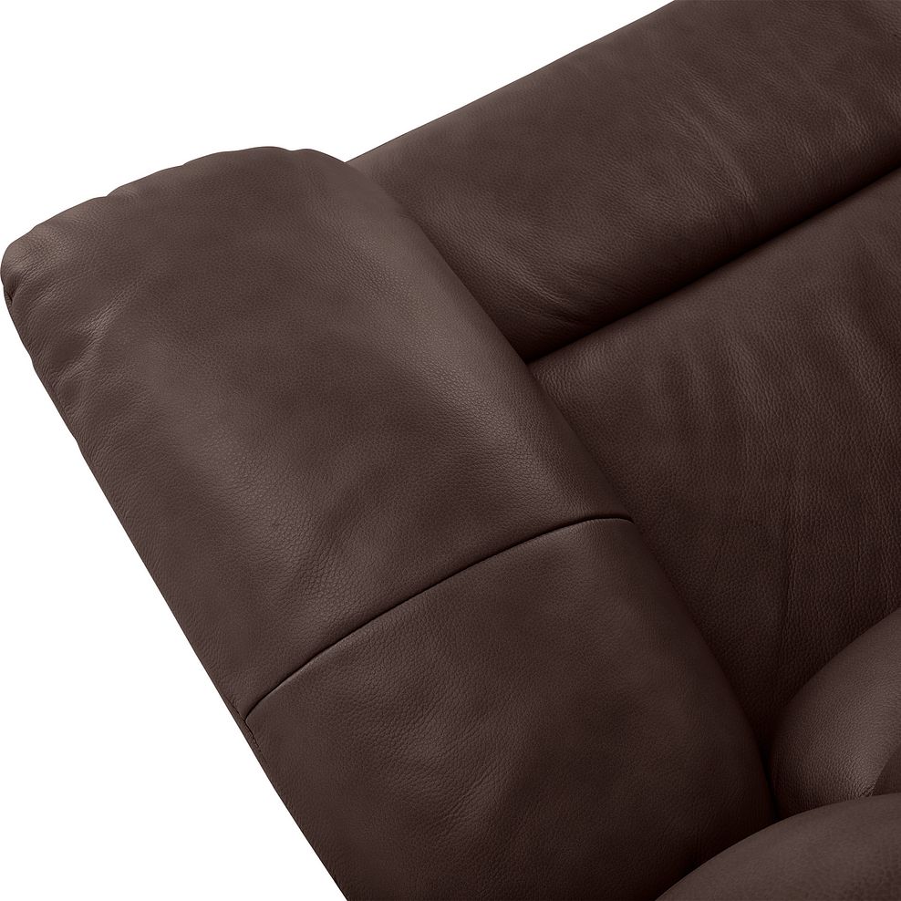 Marlow Electric Recliner Armchair in Two Tone Brown Leather 10