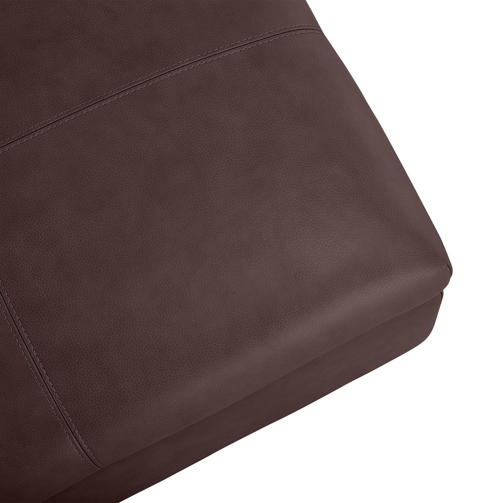 Marlow Storage Footstool in Two Tone Brown Leather 7