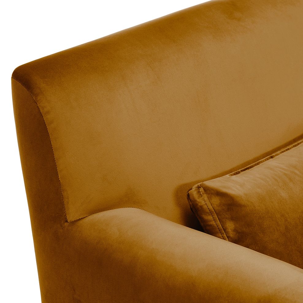 Gold Luxor Velvet Accent Chair from the Marseille Range