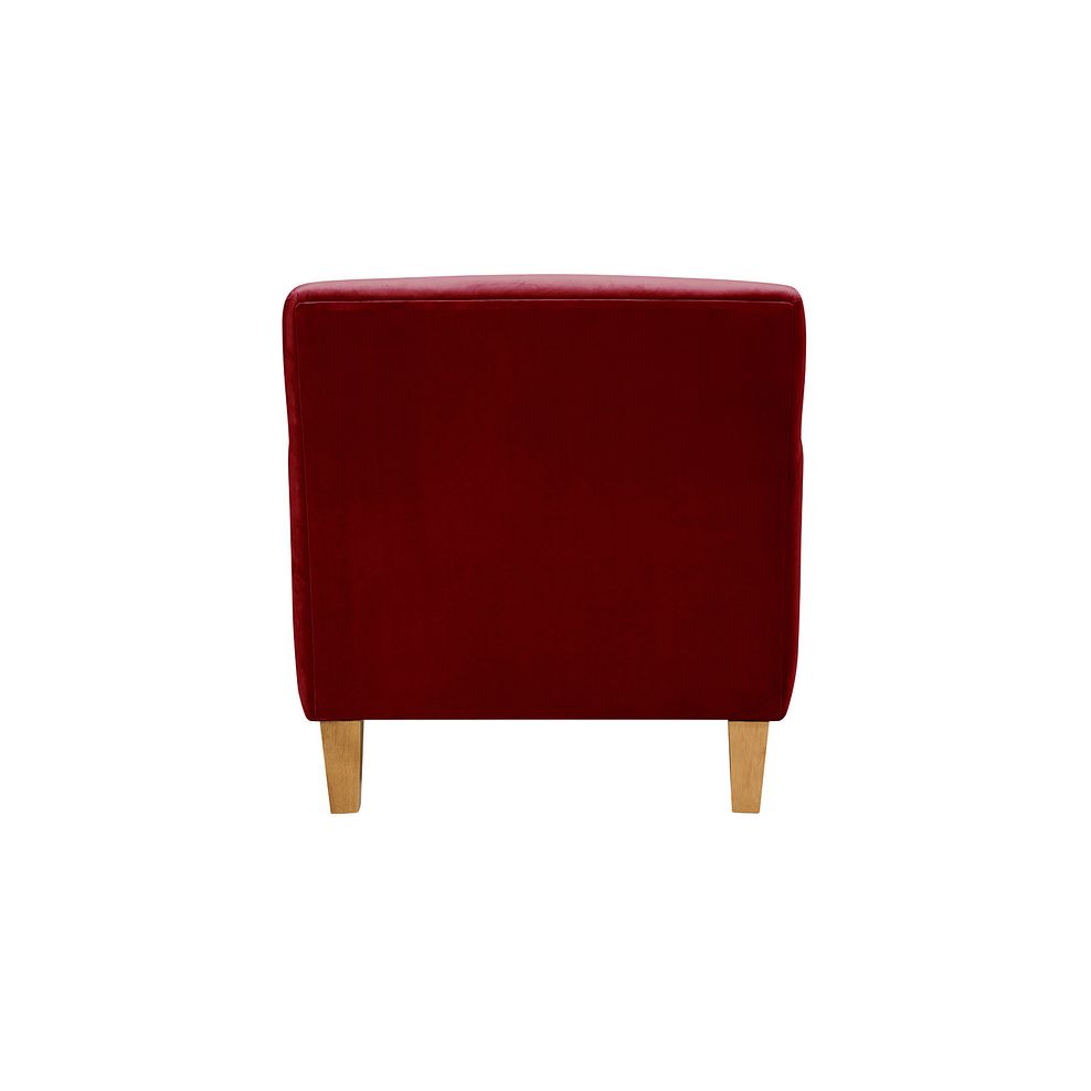 Red Luxor Velvet Accent Chair from the Marseille Range