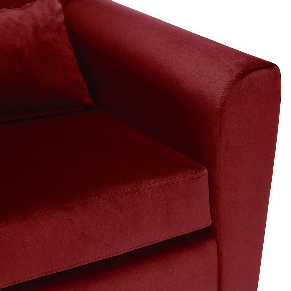 Red Luxor Velvet Accent Chair from the Marseille Range