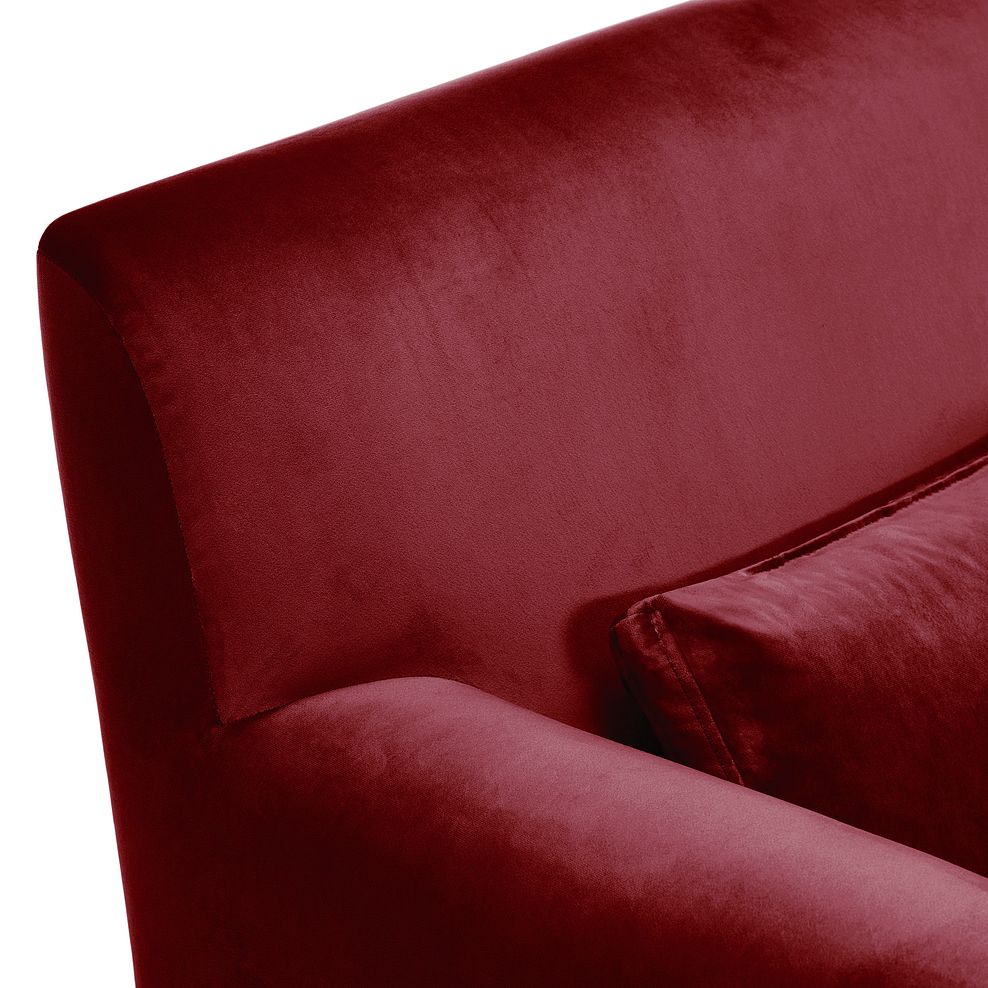 Red Luxor Velvet Accent Chair from the Marseille Range